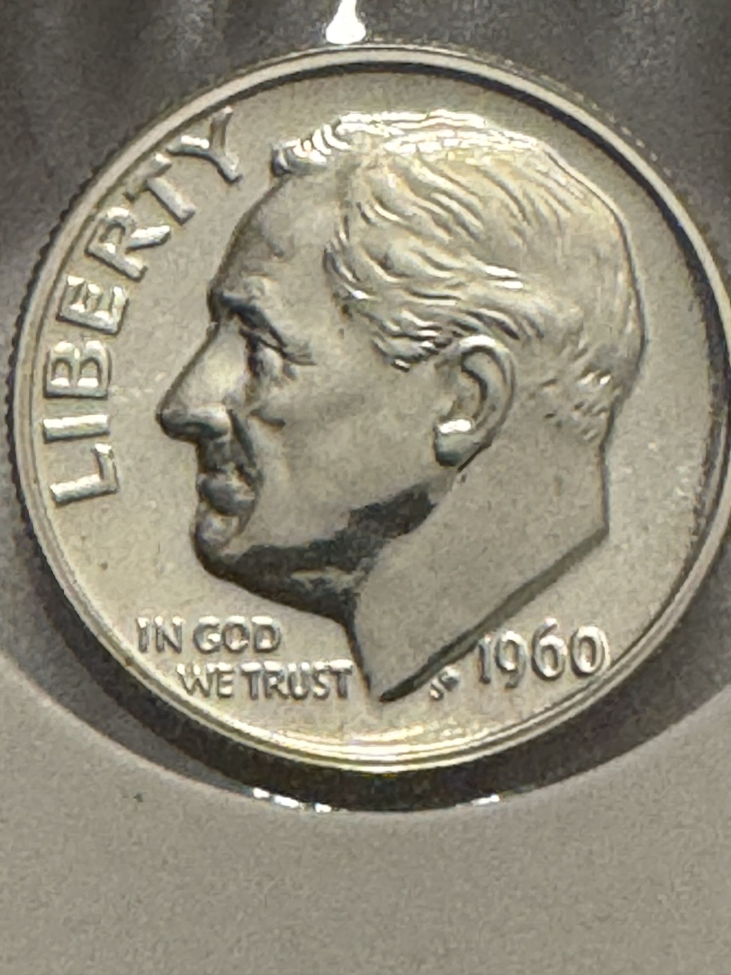 1960 Roosevelt Silver Dime (DDOBV)