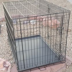 Double Door Large 42" Inch Long Dog Crate Kennel