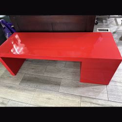 $90 Red Coffee Table And  Red Sofa $220