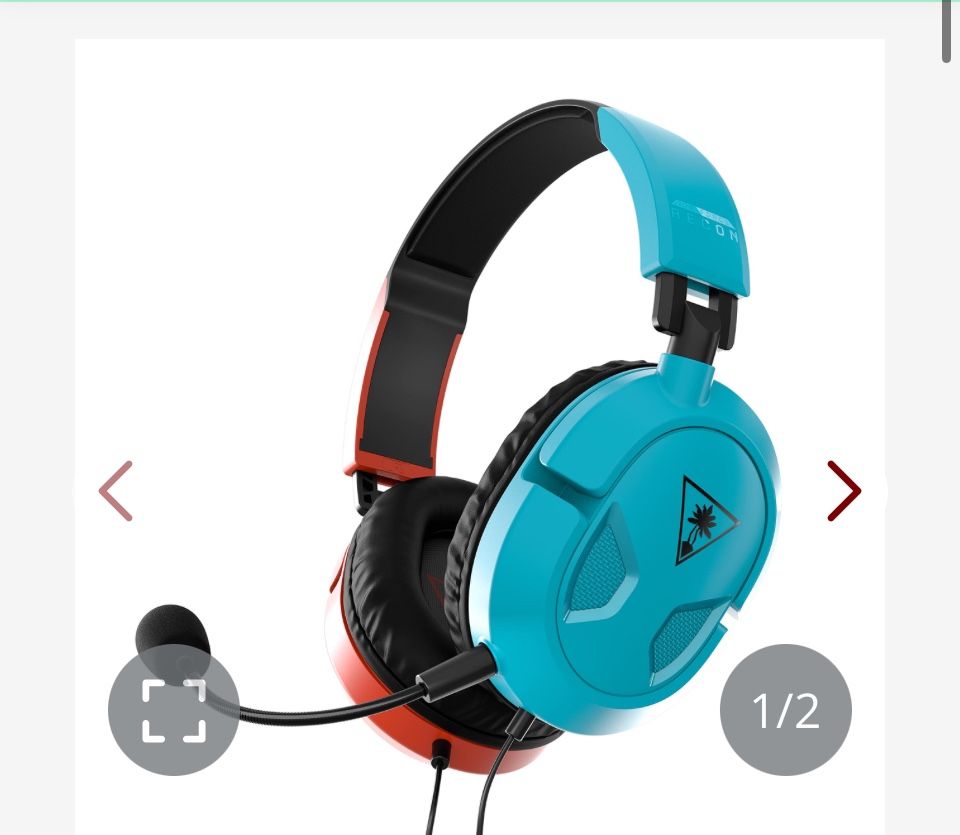 Turtle Beach Recon 50 Wired Gaming Headset – Nintendo Switch, Xbox Series X|S, Xbox One, PS5, PS4, PlayStation, Mobile & PC With 3.5mm – Removable Mic