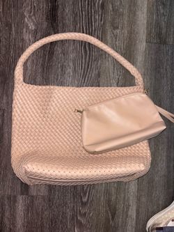 Blush pink purse and pouch