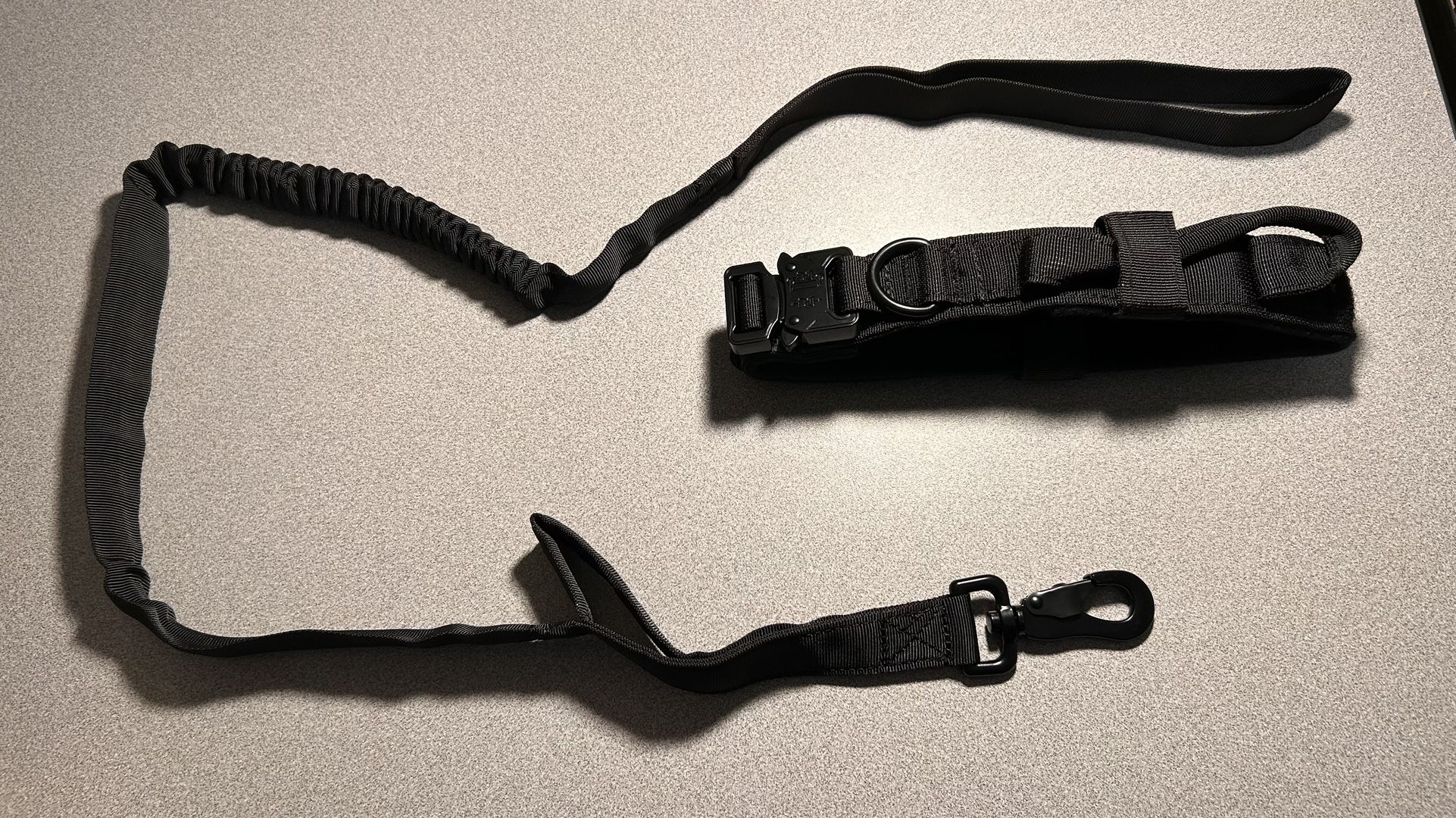 Brand New High Quality Black Dog Leash And Collar