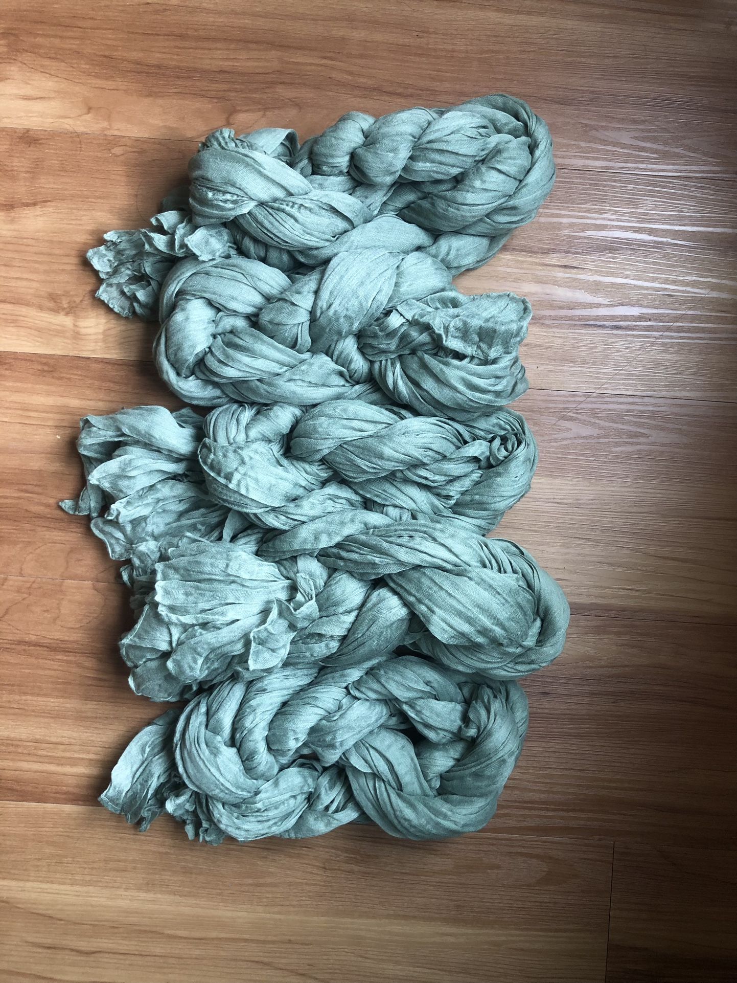 10ft Sage Green Cheesecloth Table Runners