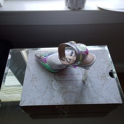Disney Aldo Brand Glass Slipper Block Clear Heel