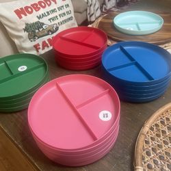 greenandlife Unbreakable 9-Inch Portion Control Plates, Divided Plates for Kids and Adults, Dishwasher and Microwave Safe Compartment Plate, Lightweig