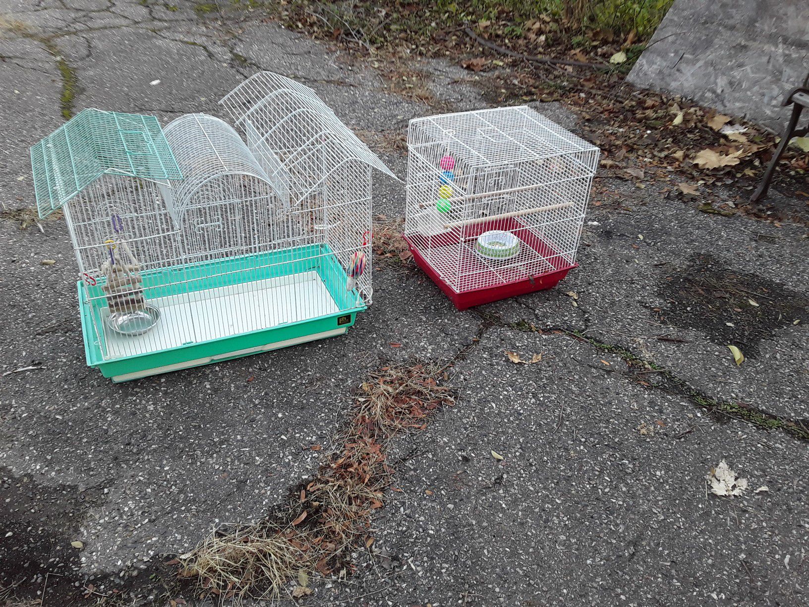 Bird cages, 2. Both for 20 bucks