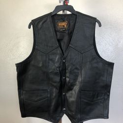 Leather  Vest Jacket