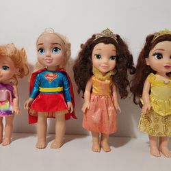 Beauty Disney Princess Belle, Supergirl Toddler, Disney Frozen Anna Dolls
