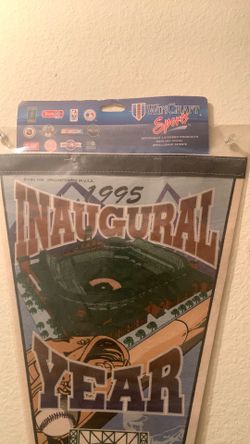 Wall pennent 1995 inaugural year coors field Denver Colo