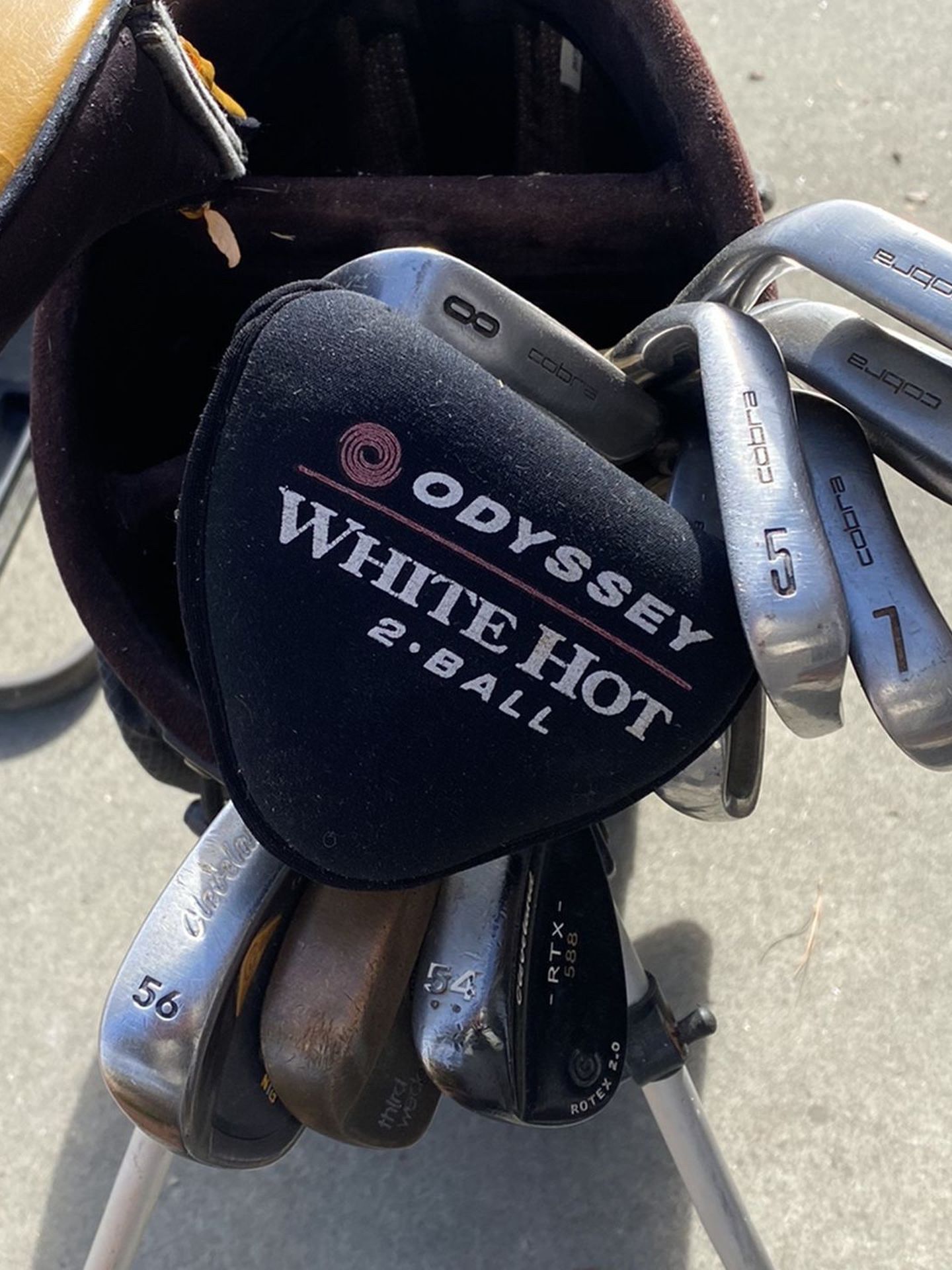 Irons, Wedges, Putter, And Bag