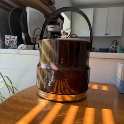 Faux Leather Ice Bucket