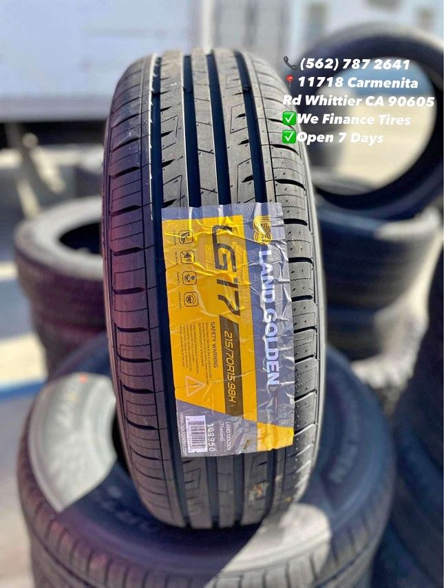 215/70R15 Land Golden New Set of Tires Installed and Balanced Set de Llantas Nuevas Instaladas y Balanceadas