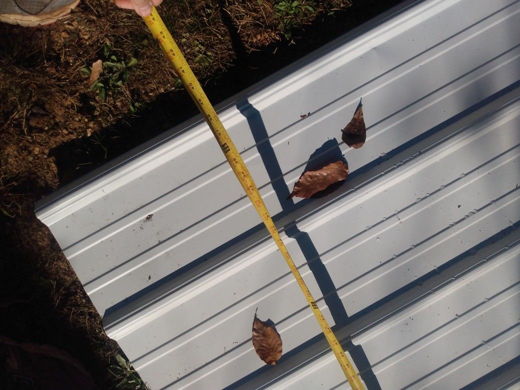 Metal Roofing 12 Sheets From 12ft To 23 Ftthree Different Colors But Great Stuff No Holes Is New