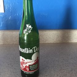 Vintage Mountain Dew Soda Bottle 
