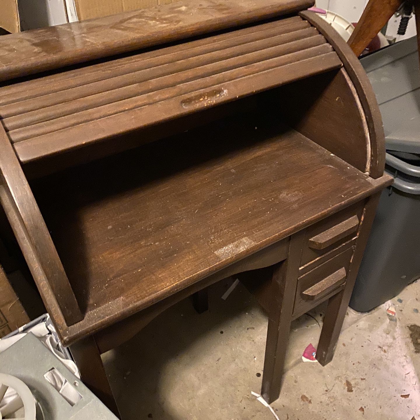 Kids Antique Desk and Chair 