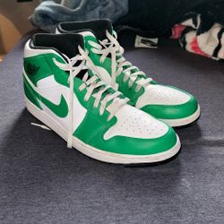 Green Jordan 1’s