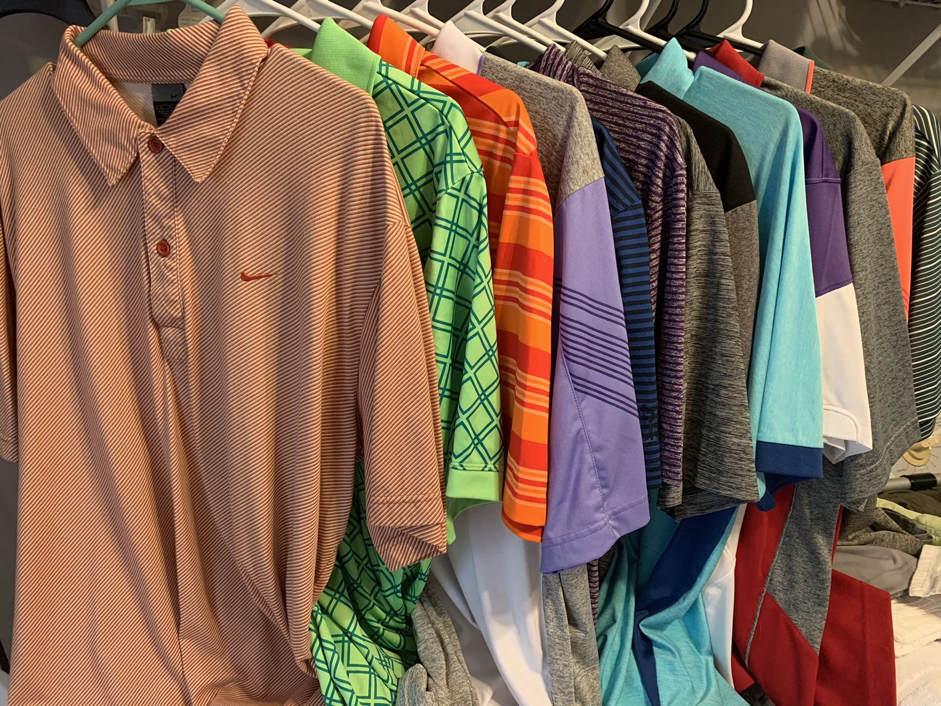 Golf shirts different brands size Large