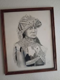 'Navajo Indian' artwork by Bill Leonard