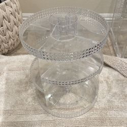Tiered Clear Make Up And/or Craft Organizer