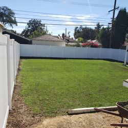 White Vinyl Fence