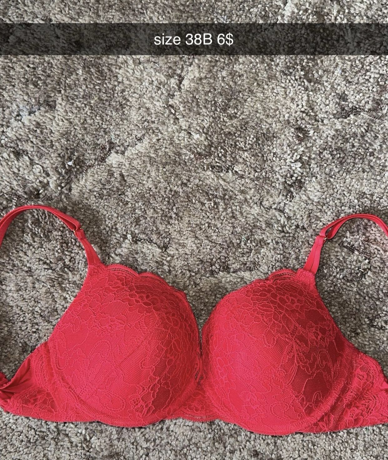 Size 38B red bra