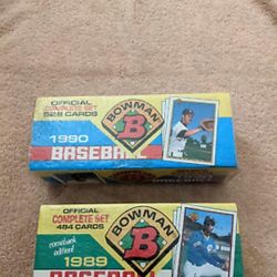 Bowman Baseball  Card 1989 and 1990 Factory Set