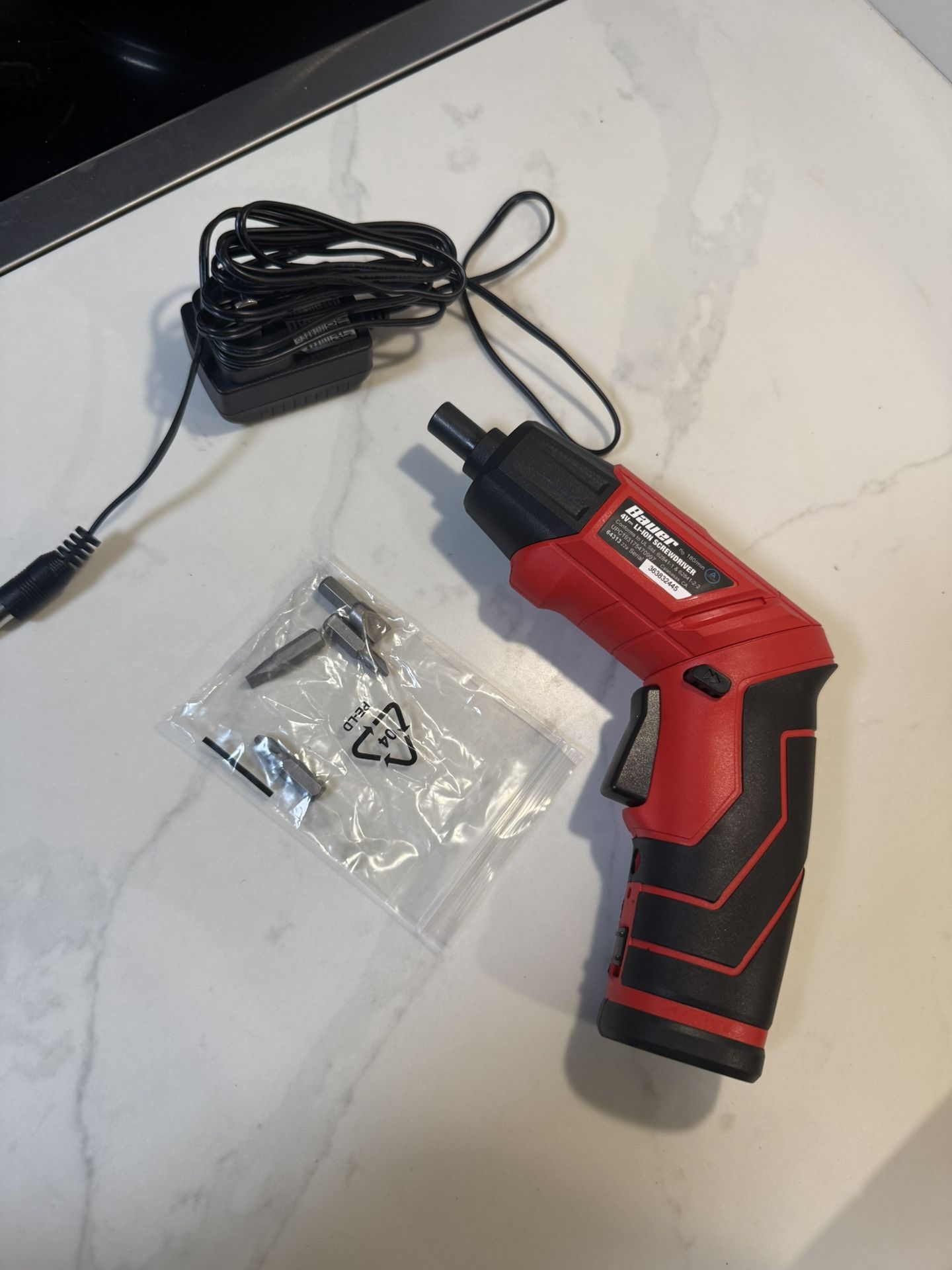 New Small Cordless Power Drill Bauer Flashlight Rechargeable Handheld