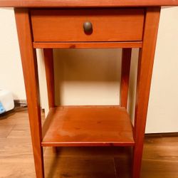 Brownish Red Table With Drawer