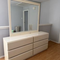 dressing table with mirror