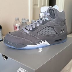 Air Jordan 5 Retro Wolf Grey Size 12