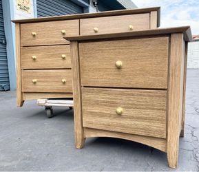 POTTERY BARN INSPIRED DRESSER & NIGHT STAND / refinished