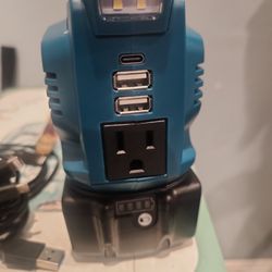 200 watts portable Makita power inverter With 6.0ah Lithium Battery and Charger