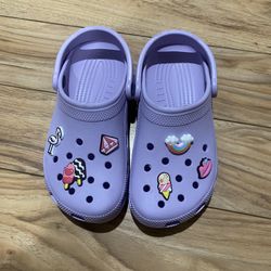 Purple Crocs