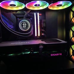 RTX 4090 and I9 14900k ASUS Strix And Corsair Tempered Glass Gaming PC