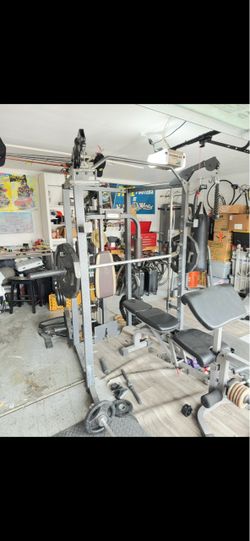 Smith Machine Home Gym with Cable System