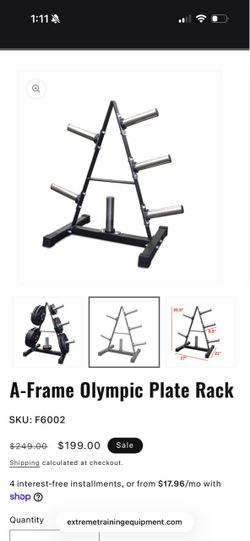 Extreme Training Equipment A-Frame Olympic Plate Rack