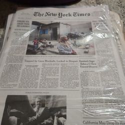 Gaza blockage and George streinbrenner dies