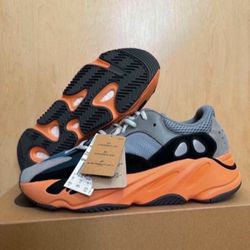 Adidas Yeezy Boost 700 Washed Orange Men's Size 10.5 GW0296 Brand New