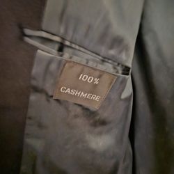 Navy Long Coat Large