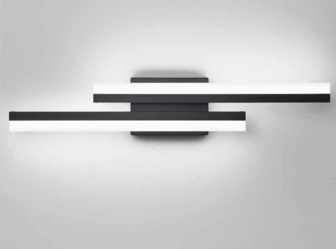 Presde 24in LED Modern Bathroom Vanity Light Black With White Acrylic Open Box Like New