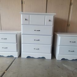 Small Dresser and 2 Night Stands