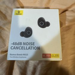 Baseus -48dB Noise Cancellation True Wireless Earphones  New Sealed