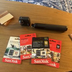 GoPro Max 360 With SD Cards, Pole