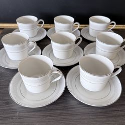 Lot of 8 Sone China Cup & Saucer Sets – Good Condition