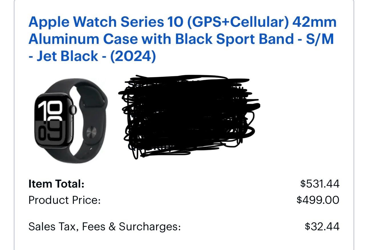 Apple Watch Series 10 42mm Jet black