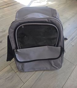 Gray Pet Carrier Backpack
