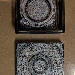 Asian Lacquered Box with Coasters - WESTSIDE 