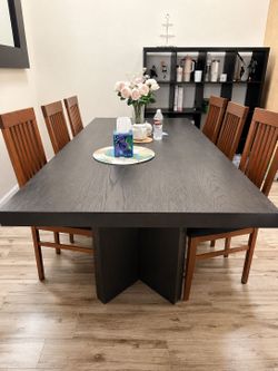 Restoration hardware Dining table - black oak