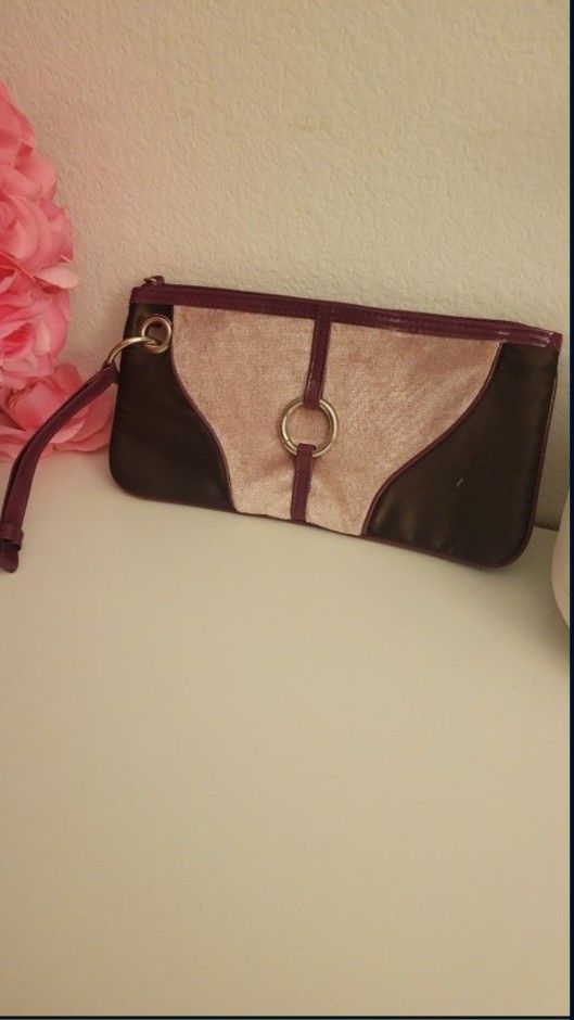 Suade wristlet Bag