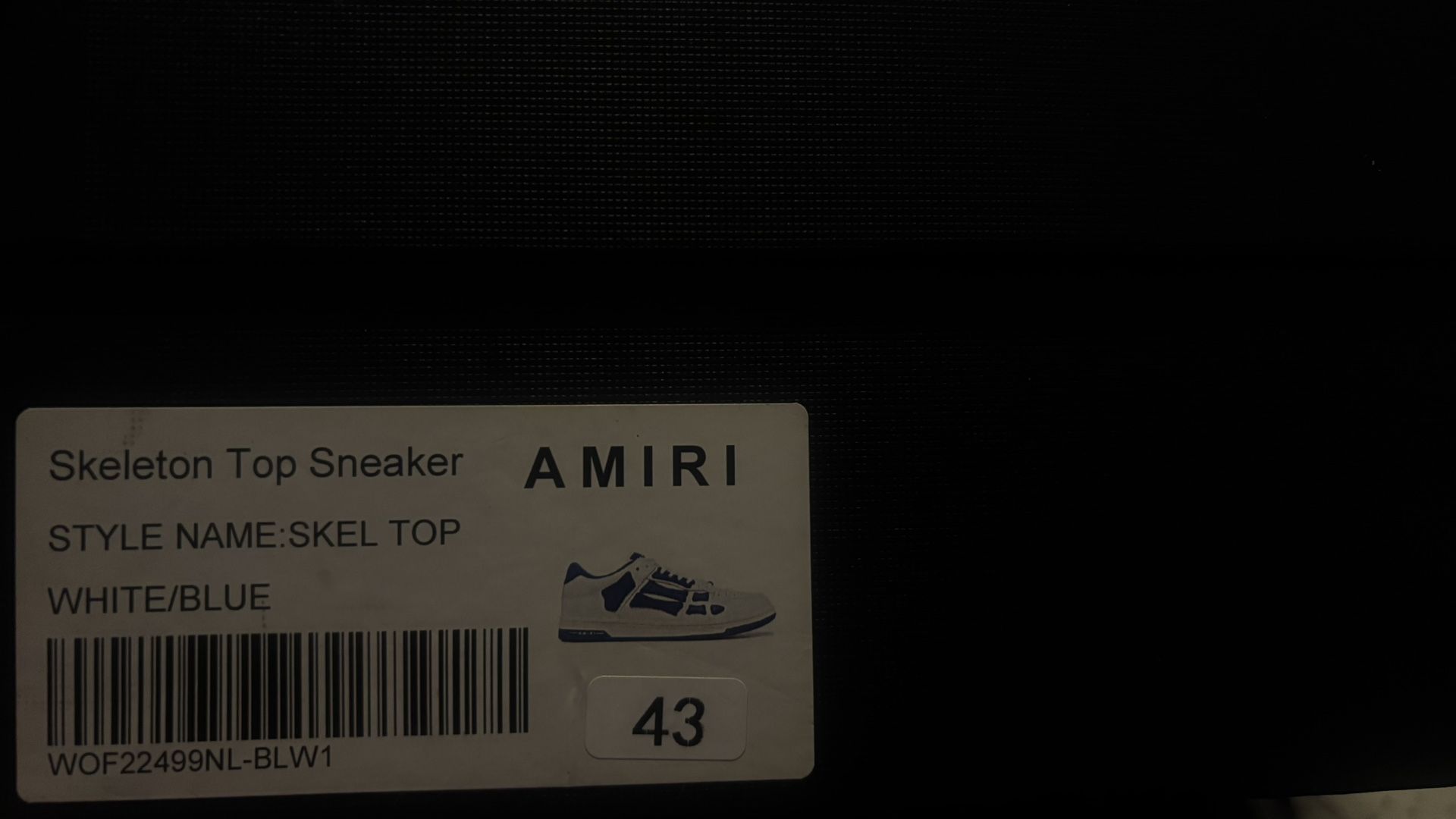 Skeleton Low Top Amiri Shoes